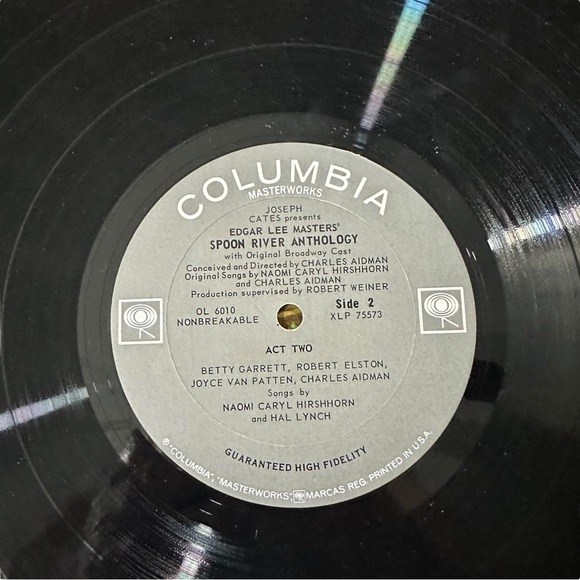 Spoon River Anthology Broadway Cast Columbia Masterworks OL 6010 Vinyl Record - Picture 14 of 15